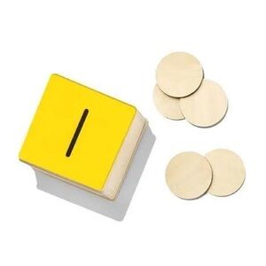 Lovevery Montessori Wooden Coin Box